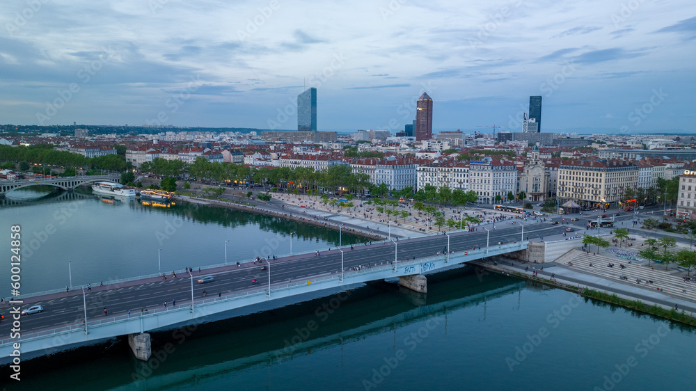 Fototapeta premium Vue sur Lyon