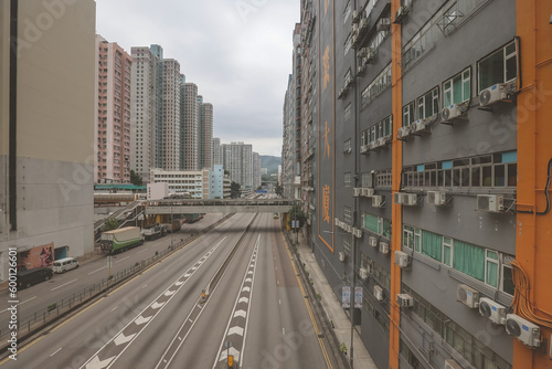 a downtown and industrial zone, Kwai Hing April 30 2023