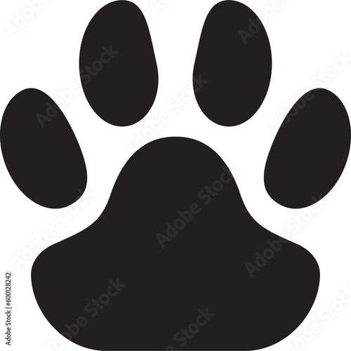 Animal paw print. Cat