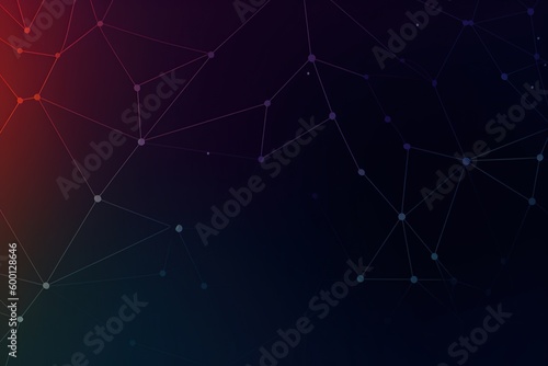 Network Connections Gradient Vector Background
