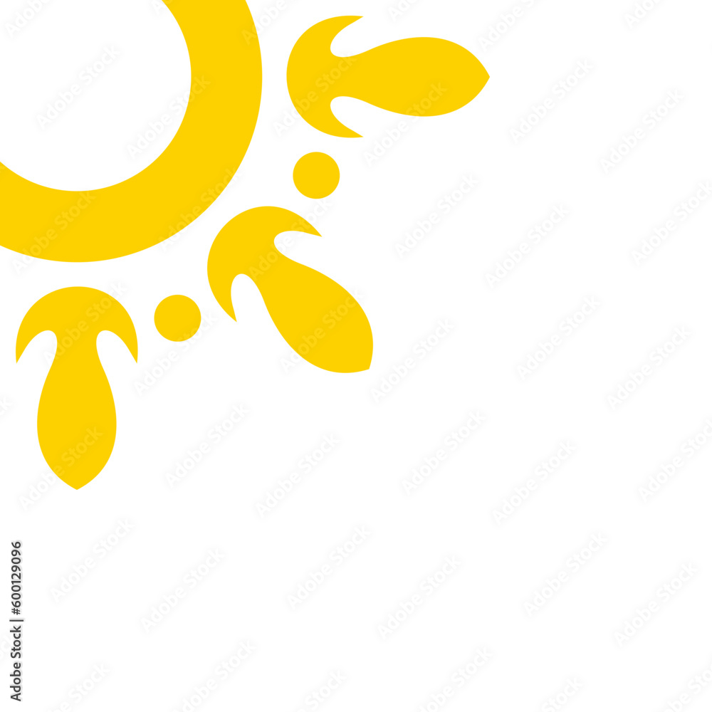 Sun Corner Illustration Sun Corner Illustration