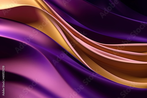 Abstract purple wave background. Generative ai. 
