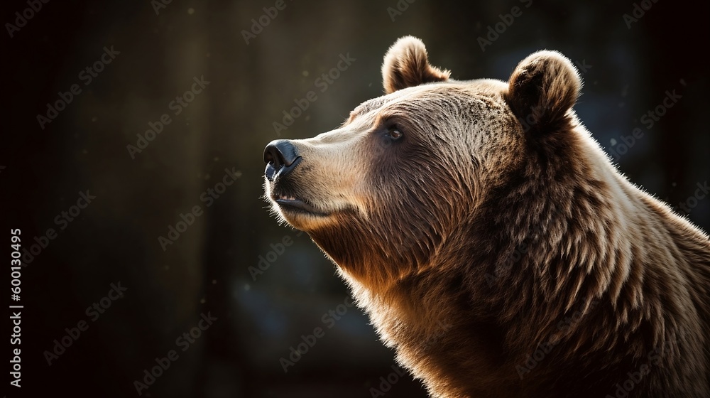 Fototapeta premium brown bear close up
