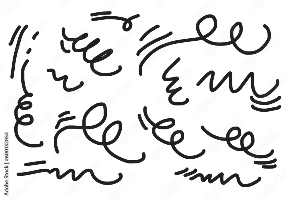doodle wind illustration vector hand drawn style isolated on white background. doodle wind illustration vector hand drawn style isolated on white background.