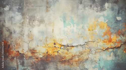 Old distressed wall  grunge texture created using Generative AI Technology