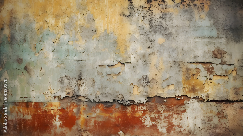 Old distressed wall, grunge texture created using Generative AI Technology Old distressed wall, grunge texture created using Generative AI Technology