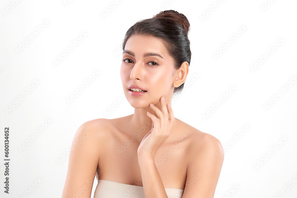 Beautiful young asian woman with clean fresh skin on white background, Face care, Facial treatment, Cosmetology, beauty and spa, Asian women portrait. Beautiful young asian woman with clean fresh skin on white background, Face care, Facial treatment, Cosmetology, beauty and spa, Asian women portrait.