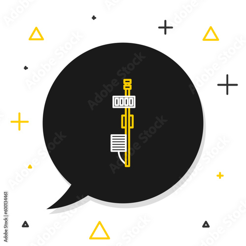 Line Standalone sensor icon isolated on white background. Colorful outline concept. Vector