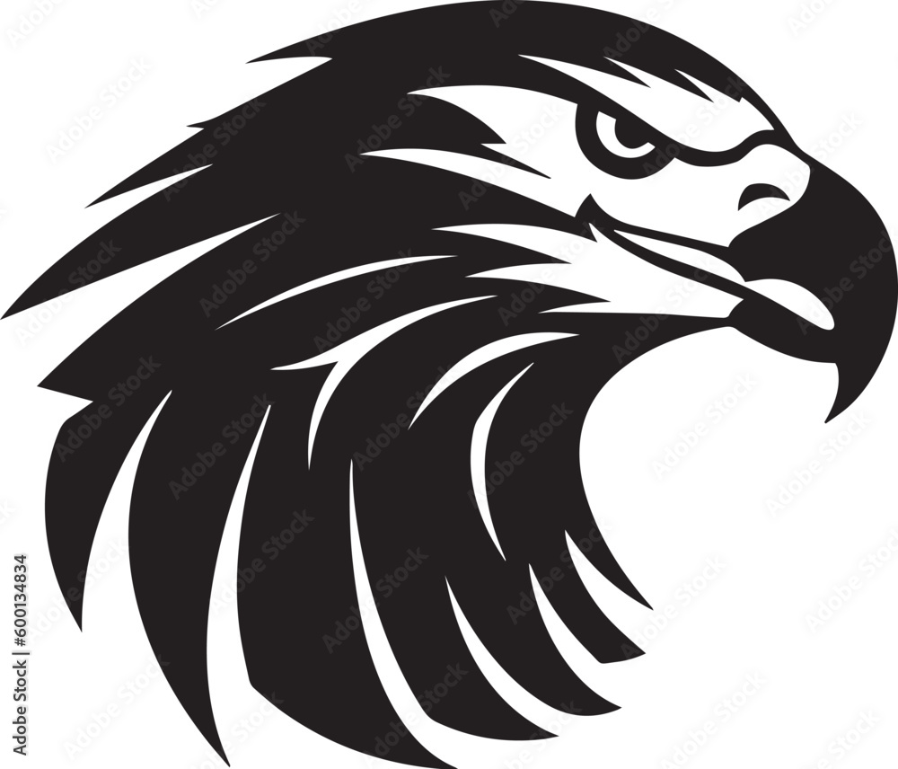 Eagle head logo icon, Eagle face vector Illustration, on a isolated background, SVG Eagle head logo icon, Eagle face vector Illustration, on a isolated background, SVG