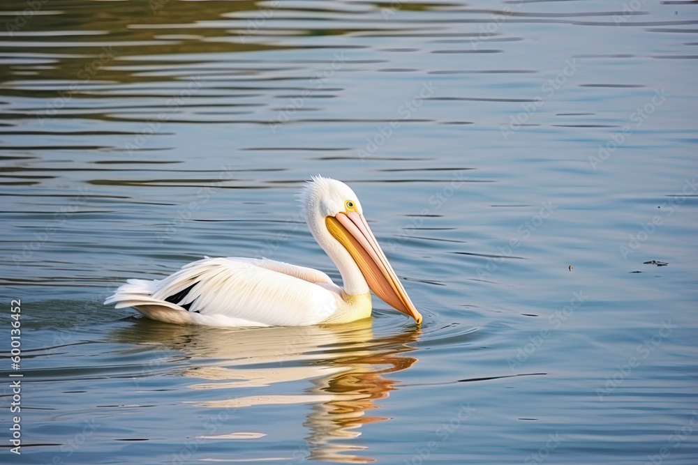Pelican (Pelecanus onocrotalus) in natural habitat Pelican (Pelecanus onocrotalus) in natural habitat