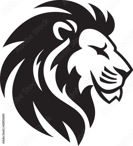 Lion head logo icon, lion face vector Illustration, on a isolated background, SVG