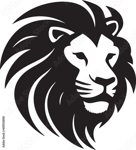 Lion head logo icon, lion face vector Illustration, on a isolated background, SVG © Dmytro