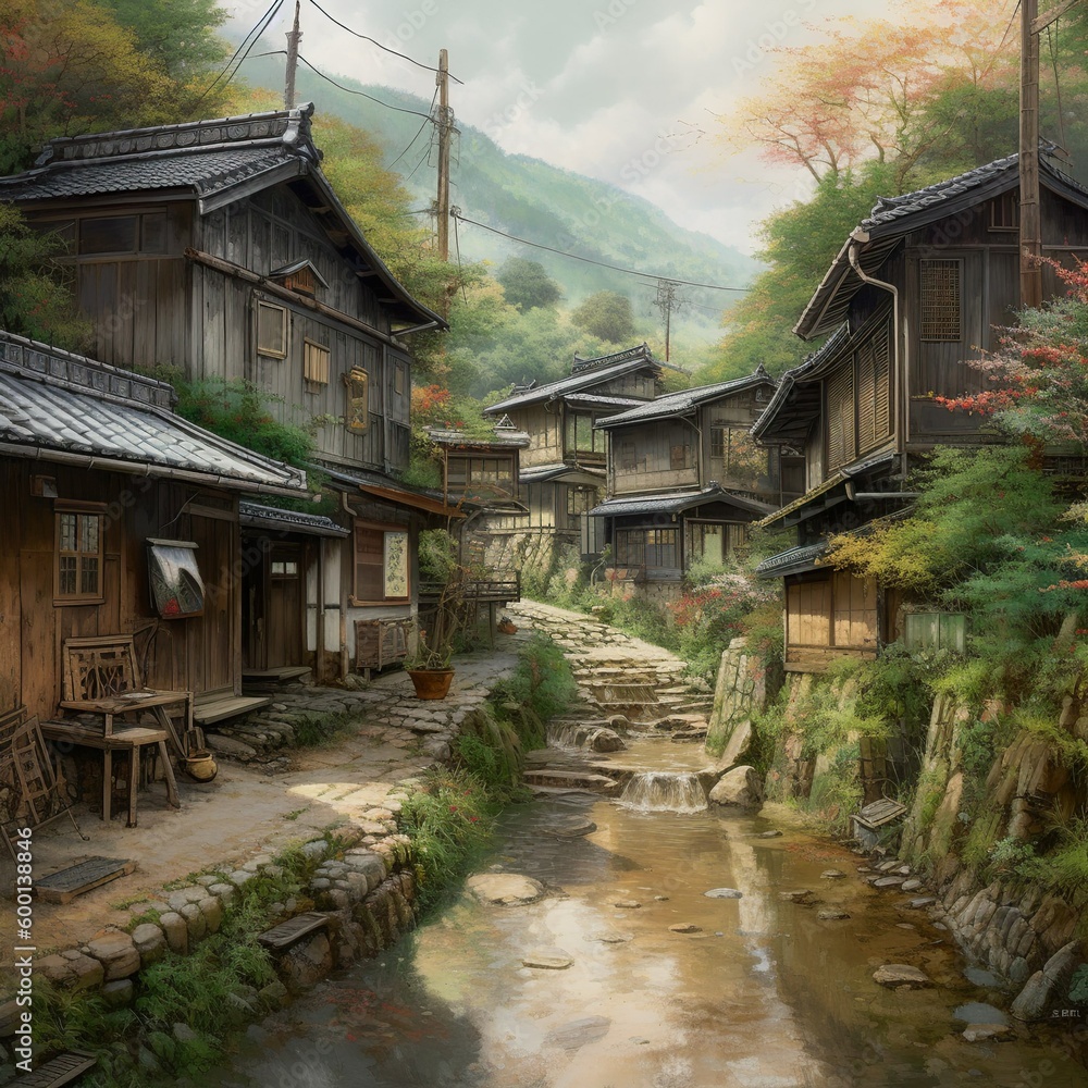 japanese village in the mountains japanese village in the mountains