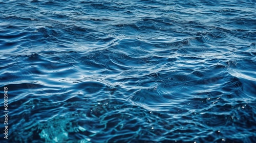 Ocean texture with slight waves background, Generative AI