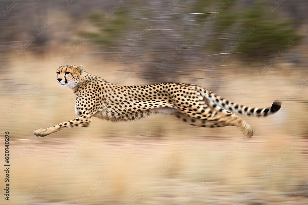 shot of adult cheetah running at top speed with all legs in the air in Kruger Park South Africa shot of adult cheetah running at top speed with all legs in the air in Kruger Park South Africa