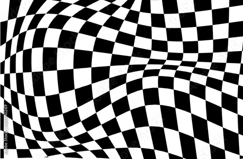 abstract checkerboard wave pattern background