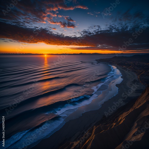 sunset over the sea © Onvto