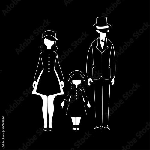Family - High Quality Vector Logo - Vector illustration ideal for T-shirt graphic