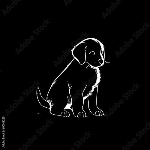 Golden Retriever - High Quality Vector Logo - Vector illustration ideal for T-shirt graphic