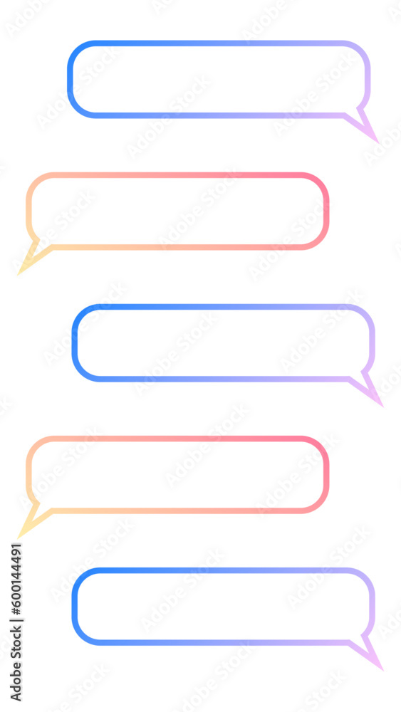 Speech bubbles frames. Vector chat bubbles. Illustration for instagram story Speech bubbles frames. Vector chat bubbles. Illustration for instagram story