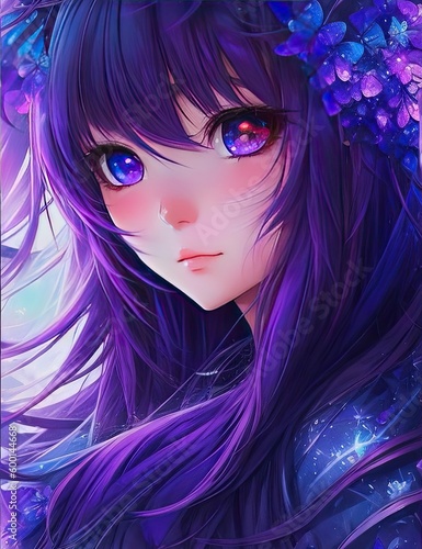 The most cutest Waifu | Cute Anime Girl | Gorgeous anime girl portrait | Generated by ai Generative