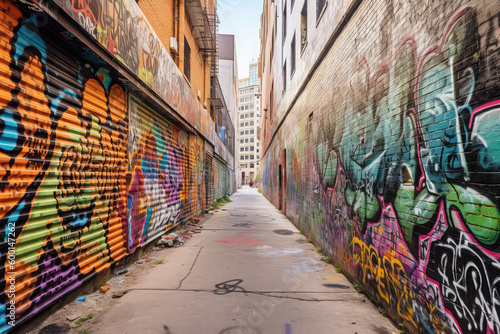 Paint sprayed in alleys © purich