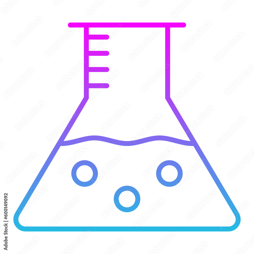 Flask Line Gradient Icon Flask Line Gradient Icon