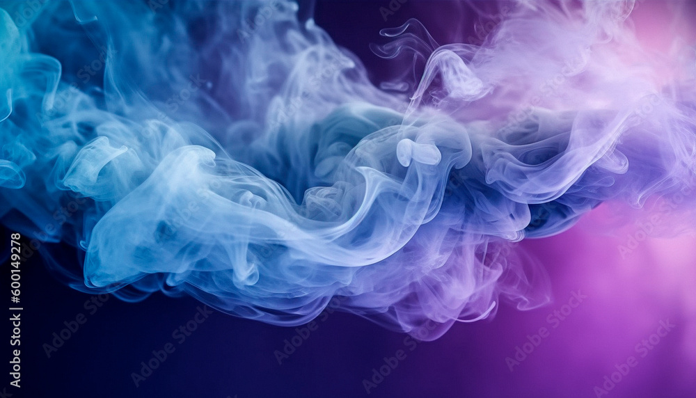 professional smoke background. purple and blue. High quality Generative AI