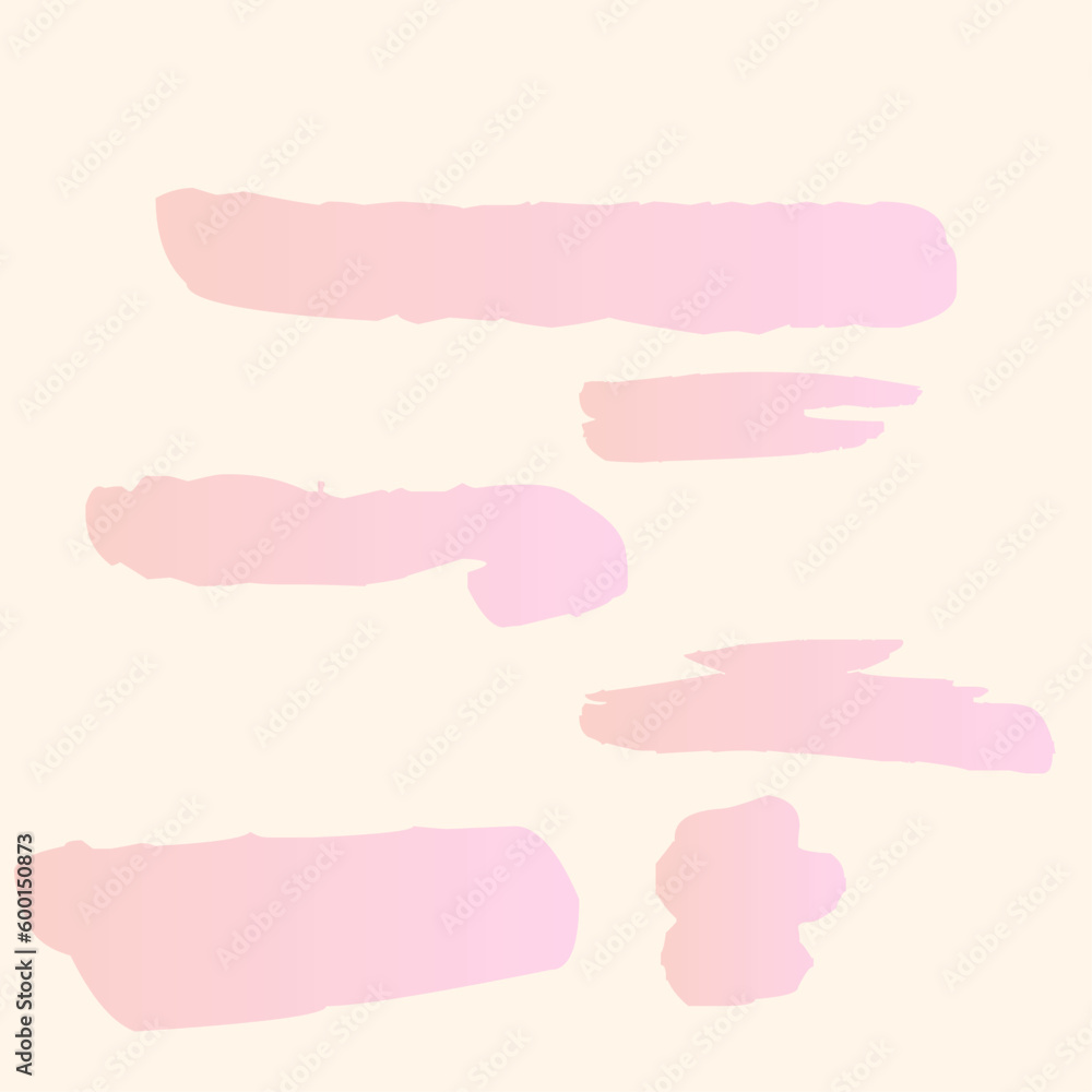 Brush shape pink color