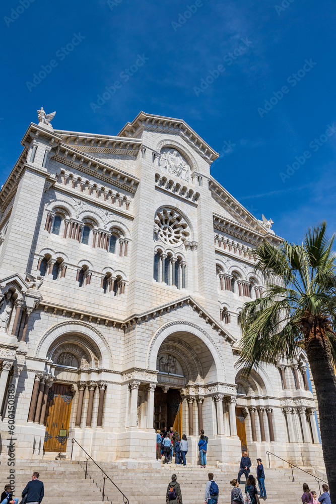 Façade sud de la Cathédrale Notre-Dame-Immaculée de Monaco