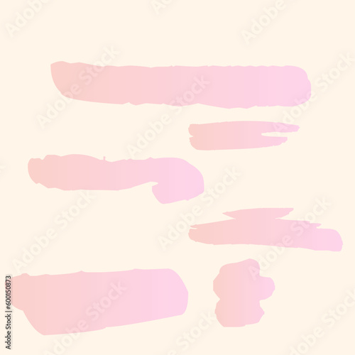 Brush shape pink color