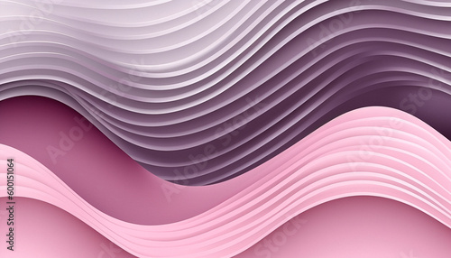 background with multicolored waves in the style of paper craft. High quality Generative AI