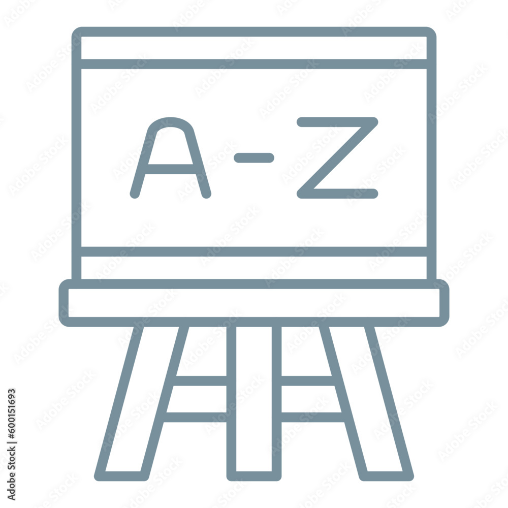 Blackboard Multicolor Line Icon Blackboard Multicolor Line Icon