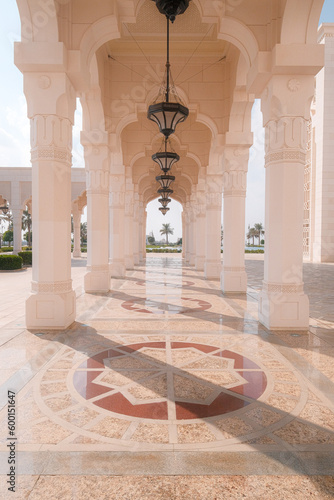 light columns in presidential palace Qasr Al Watan in Abu Dhabi 