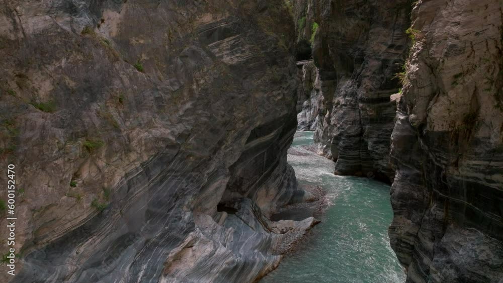 Aerial view of Liwu River gorge. Taroko National Park,Taiwan. Aerial view of Liwu River gorge. Taroko National Park,Taiwan.