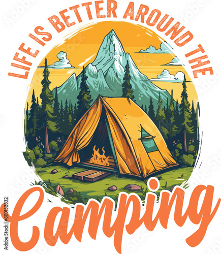 camping t-shirt design vintage design beach t-shirt design graphic t-shirt design