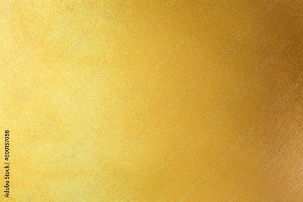 Shiny gold foil polished background with the reflection of golden light.