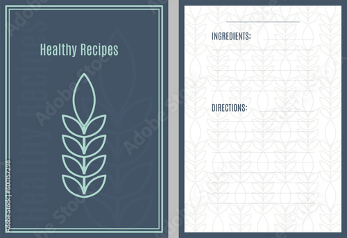 recipe book template