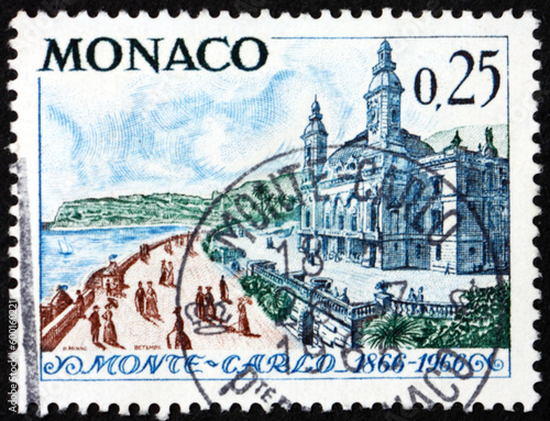 Postage stamp Monaco 1966 Casino, Monte Carlo