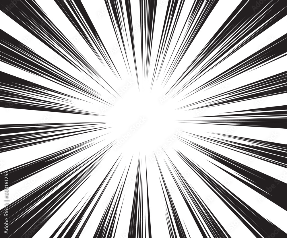 Fototapeta premium 隙間のある集中線
