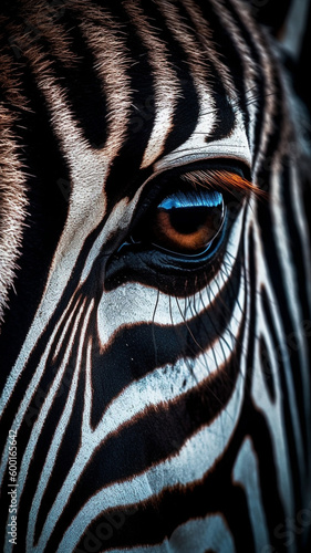 Majestic zebra’s eyes