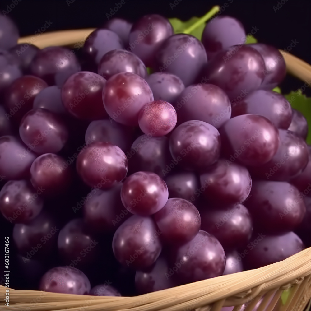 Basket of Grapes Generative AI Basket of Grapes Generative AI