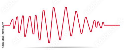 Heartbeat rhythm symbol.world heart health day.pulse tracking. EKG and heart symbol. vector design eps 10.