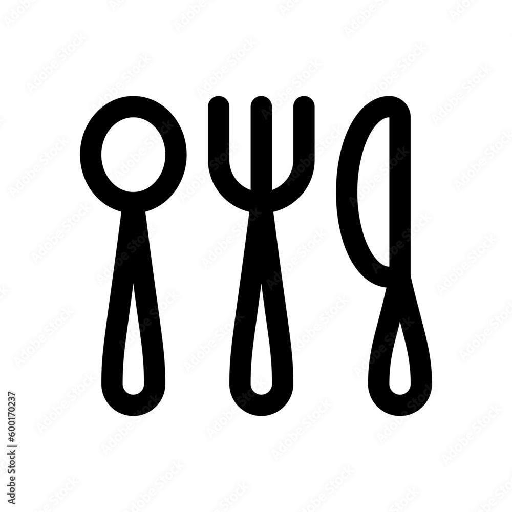 Editable cutlery, spoon, fork, knife vector icon. Food, restaurant. Part of a big icon set family. Perfect for web and app interfaces, presentations, infographics, etc Editable cutlery, spoon, fork, knife vector icon. Food, restaurant. Part of a big icon set family. Perfect for web and app interfaces, presentations, infographics, etc