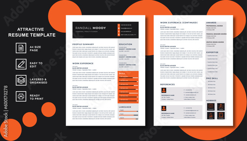 Best Resume Template 2023 - Stand Out with our New Professional Design (ID: 600170278)