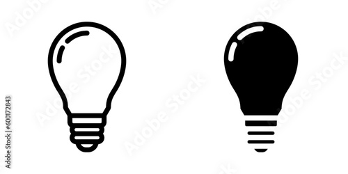 Bulb icon. sign for mobile concept and web design. vector illustration icon