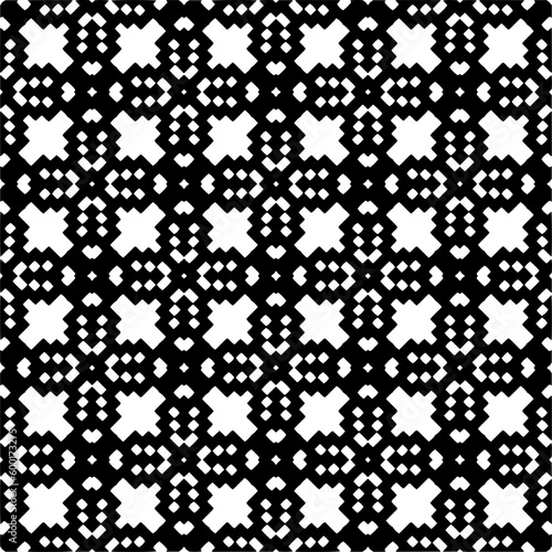 Abstract seamless monochrome pattern on white background for coloring. Design for banner, card, invitation, postcard, textile, fabric, wrapping paper, coloring book.