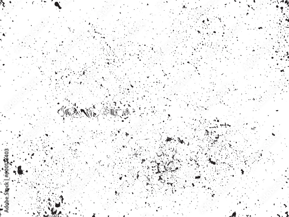 Dark Grunge Texture with Dust Overlay and Rusted White Effect on White Background - Vector Illustration, EPS 10