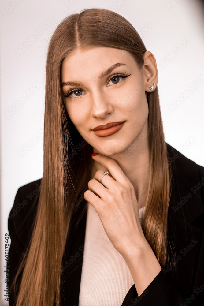 Portrait of a blonde girl in her twenties Portrait of a blonde girl in her twenties