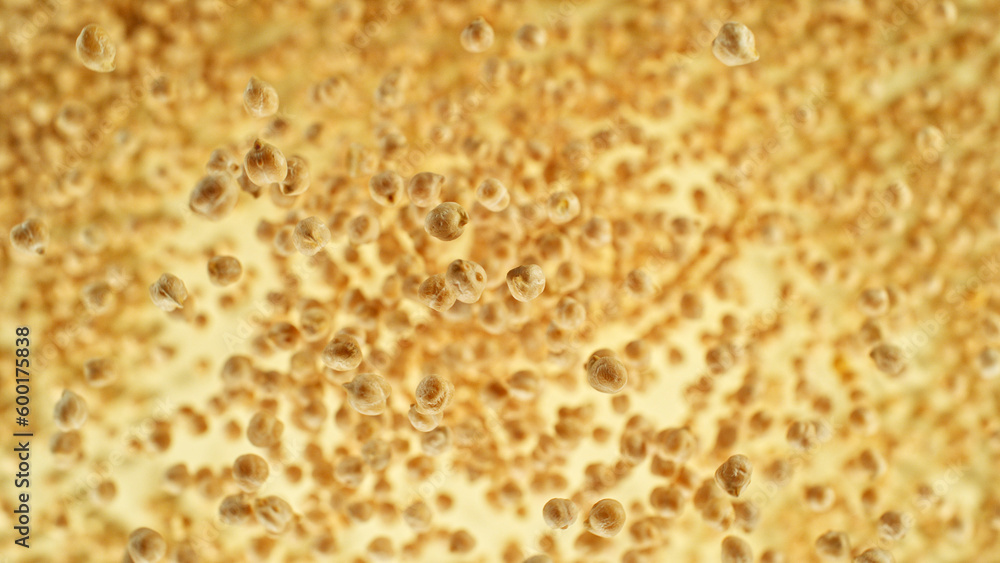 Rotating Raw Chickpeas Legumes Background. Rotating Raw Chickpeas Legumes Background.